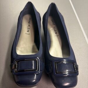 Anne Klein AK Sport Uplift2 Ballet Shoes Black Size 8M Casual Buckle